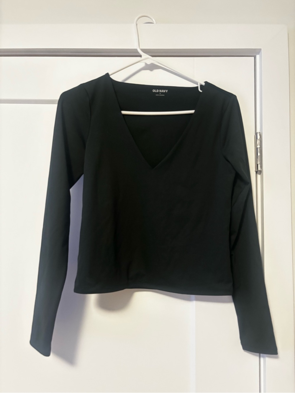 Old Navy dark green  V-Neck Long Sleeve Women's Top